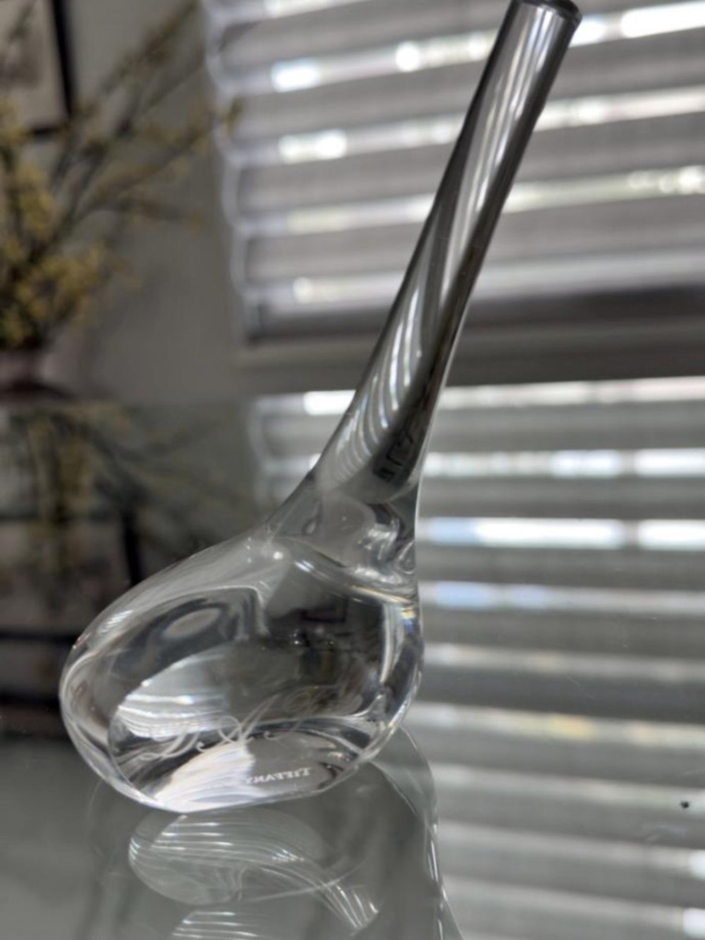 Tiffany & Co. Signed Crystal Glass Golf Club Paperweight | Engraved Award